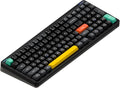 nuphy Halo96 V2 Wireless Keyboard,Gasket Structure,96% Hot Swappable Gaming Keyboard, 99 Kyes RGB Backlit Mechanical Keyboard, Support QMK/VIA,Bluetooth/USB-C/2.4GHz-Black,Lemon Switches (55gf)
