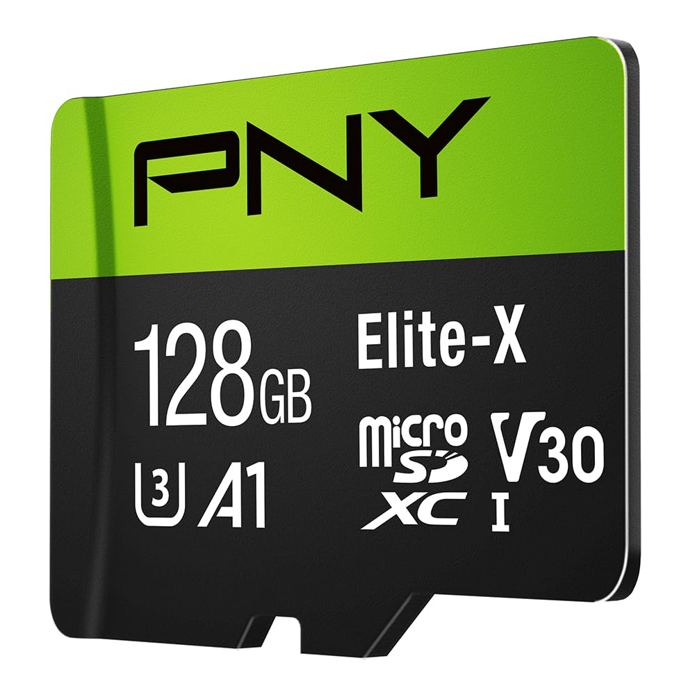 PNY 64GB Elite-X Class 10 U3 V30 A1 microSDXC Flash Memory Card 3-Pack