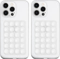 LvShuLiangPin Anteel 2 Pack Silicone Suction Phone Case Mount, Silicon Adhesive Phone Grip for Smartphones, Hands-Free Mirror Shower Phone Holder for Selfies