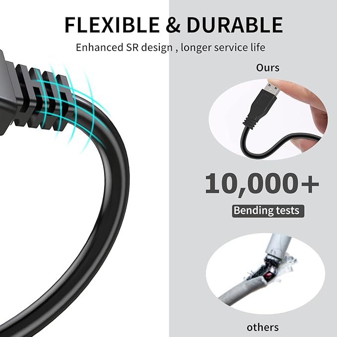 LDKCOK Active USB 3.0 Extension Cable 100ft– Male to Female Extender Cord, USB Extension Cable for USB Flash Drive, Card Reader, Hard Drive, Keyboard, PlayStation, Xbox, VR, Printer, Camera, Laptop