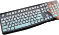 MUBUY Keyboard Cover Skin Protector for Logitech MK120 K120 Wired Keyboard, Keyboard Protective Skin US Layout (NOT Fit Other Model Keyboards)-MIntGreen