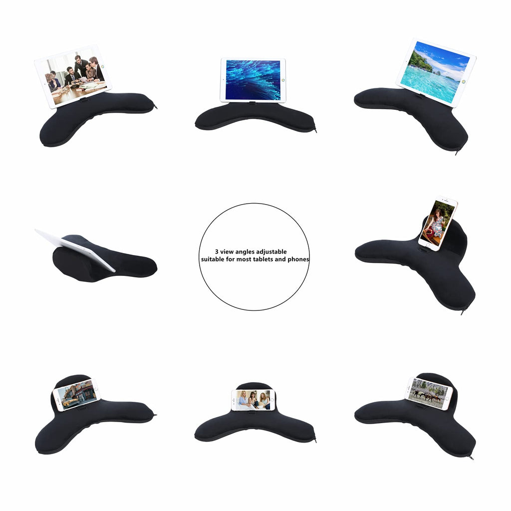 Tablet Pillow Stand for iPad and Phone, Three Viewing Angles Phone Holder