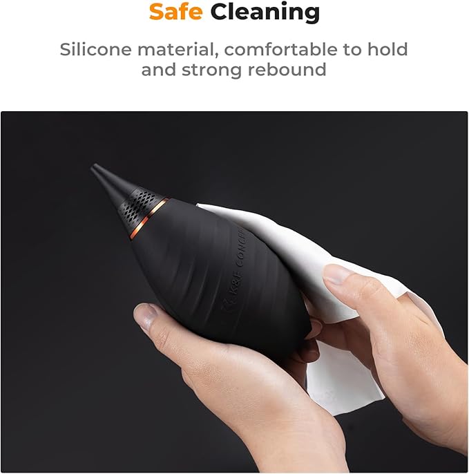 K&F CONCEPT Soft Tip Strong Air Blower with Short Nozzle,Highly Elastic