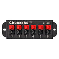 F-1011 6-Position 45A Power Pole Distribution Block Module, Connector Power Splitter Distributor Source Strip.