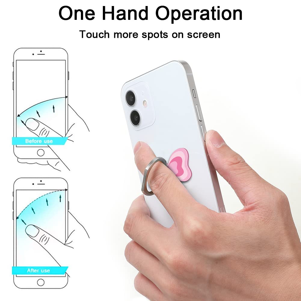 Bonoma Butterfly Phone Ring Holder,3 Pack
