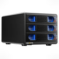 3 Bay 10Gbps Hard Drive Enclosure with Cooling Fan for 2.5“/3.5" SATA HDD/SSD with USB A/C 3.2 Gen 2, Support Hot Swappable, Daisy Chain Expansion, Tool-Free, DAS(NO RAID/NAS)