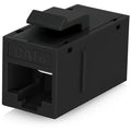 Everest Cat6 RJ45 Keystone Coupler (24-Pack) - Black - Female to Female - Ethernet Coupler