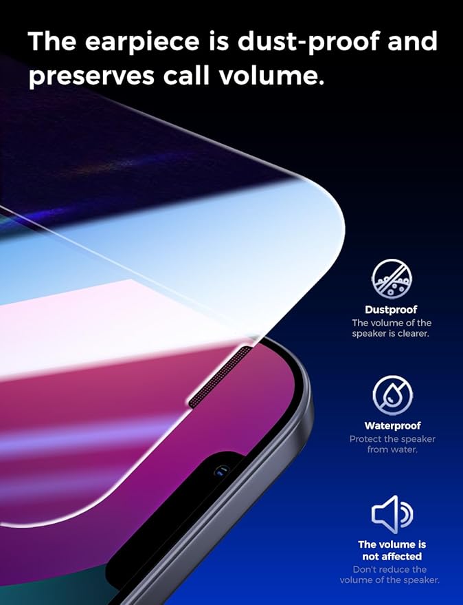 MAGIC JOHN 2 Pack for iPhone 13/14& iPhone 13 Pro 6.1 inch Tempered Glass Screen Protector, Auto Dust-Elimination, Bubble Free, HD Clear, Easy Installation