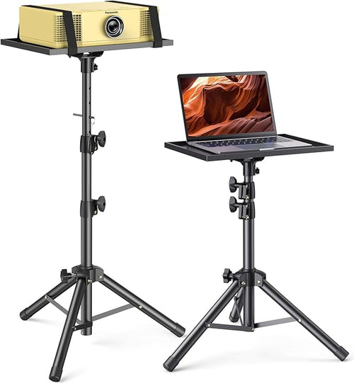 AMADA Projector Stand, Laptop Stand with Adjustable Height 22 to 36 inch, Heavy Duty Projector Mount as DJ Racks, Portable Projector Tripod Stand, Tall Floor Stand for Office, Home, Stage or Studio