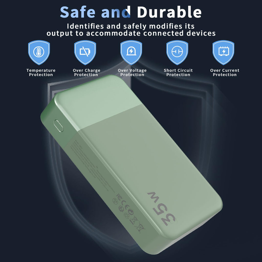 NOBIS Portable Charger 35W 20000mAh Power Bank Fast Charging