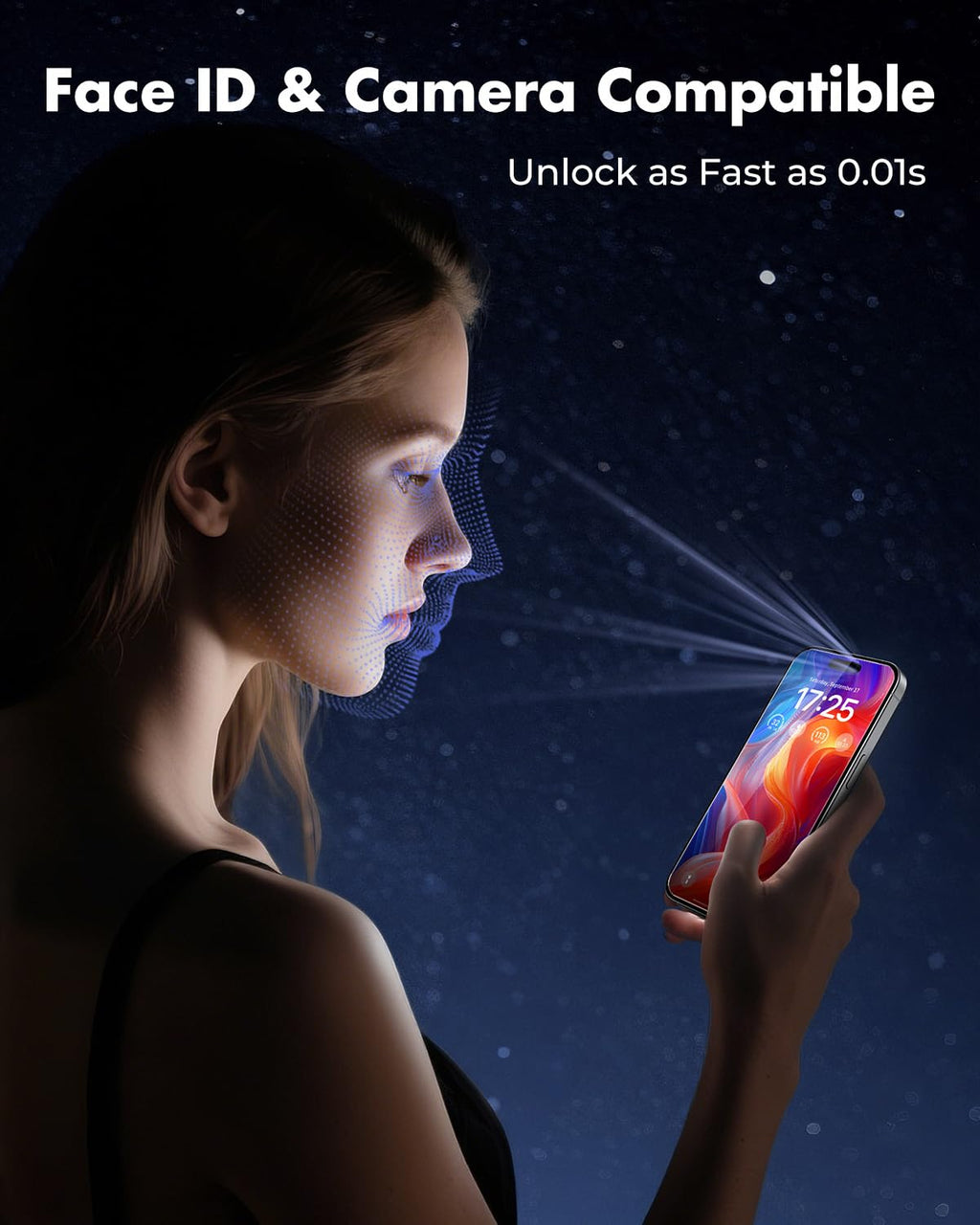 UNBREAKcable 2-Pack Screen Protector for iPhone 16 Pro, Double Shatterproof Tempered Glass [Easy Installation Frame] [9H Hardness] [99.99% HD Clear] [Case Friendly] for Apple iPhone 16 Pro 6.3 inch