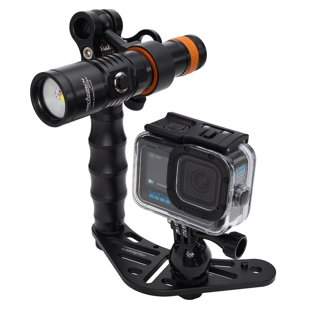 GoPro HERO12 Waterproof Action Camera Dive Kit with 5.3K60 UHD Video, 27MP HDR Photos - Bundle with Protective Housing, Video Light Pack, Camera Tray, Double Clip, 64GB microSD Card (Hero12)