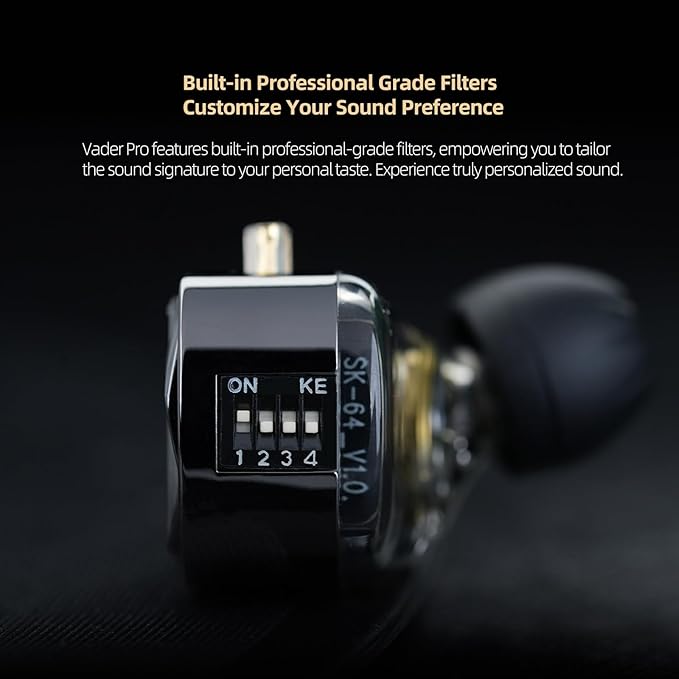 KZ Vader Pro USB C Headphones, in-Ear Monitors Triple Dynamic Driver IEM for Samsung S25 S24 S23 FE S22 S21 S20 A53 A54 Type C Noise Isolating Fit IEM Built-in DSP with EQ for iPhone 16 Pro (Type-C)