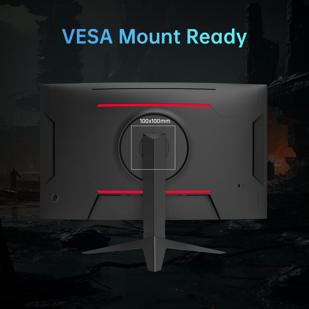 KTC 32 inch 240Hz Curved Gaming Monitor, 1500R 1080P Curved Monitor 1ms, Adaptive Sync, HDR10, 125% sRGB, HDMI 2.0 x2 & DP1.4 x1, VESA, Tilt Adjustable,Xbox PS5 Switch, Black, H32S17F