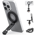 VRIG Magnetic Phone Holder Compatible with Magsafe for iPhone 16 15 14 13 12 Pro Max Plus Series,Aluminum Tripod Mount Adapter with 1/4”-20 & Cold Shoe for Video Recording