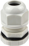 XHF 10 Pcs 1/2" IP68 Strain Relief Nylon Cord Grip NPT Cable Glands Adjustable UL Listed and RoHS Compliant (Grey)