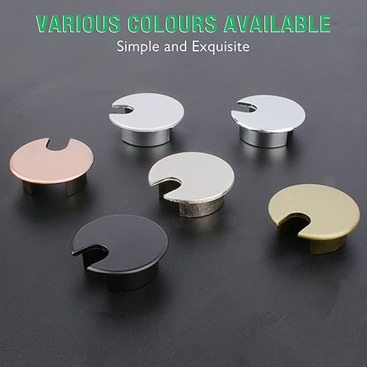 1 Pcs Desk Grommet 1-3/8" / 35 mm, Desk Cord Hole Cover, Cable Grommet Metal Zinc Alloy Materilal, Desk Hole Grommet for Home & Office Pc, Detachable Cable Cord Organizer-Bronze