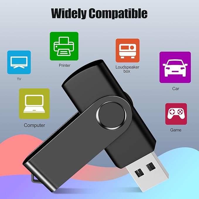 EASTBULL 4GB USB Flash Drive Bulk Thumb Drives 10 Pack with Lanyards USB 2.0 Memory Sticks Zip Drive Pen Drive for Storage and Backup Black 10PCS 4GB