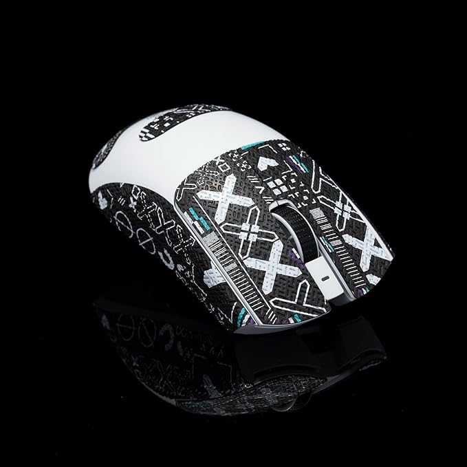 Grip Tape for Razer Viper V3 Pro - Anti-Slip,Enhanced Control, Sweat Resistance,Improves FPS Gaming Grip & Mouse Protection [Pre-Cut] Black Purple