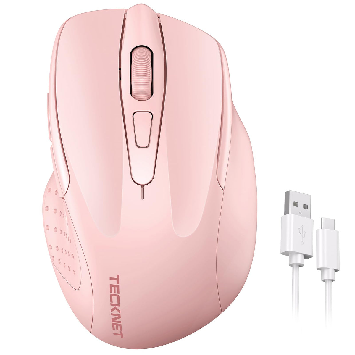 TECKNET Wireless Mouse Rechargeable, 2.4G Computer Mice with USB-A Receiver