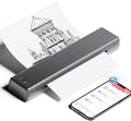 Phomemo Portable Printers Wireless for Travel, M08F Thermal Bluetooth Printer Support for 8.5"x11" US Letter, Small Inkless Printer Compatible with iOS, Android, Laptop for Car, Office, Home