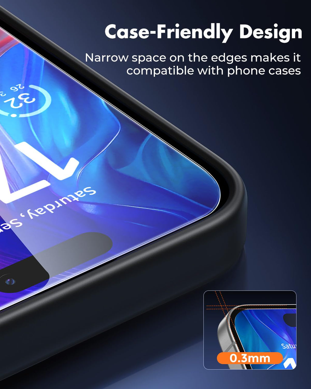 UNBREAKcable 2-Pack Screen Protector for iPhone 16 Pro, Double Shatterproof Tempered Glass [Easy Installation Frame] [9H Hardness] [99.99% HD Clear] [Case Friendly] for Apple iPhone 16 Pro 6.3 inch