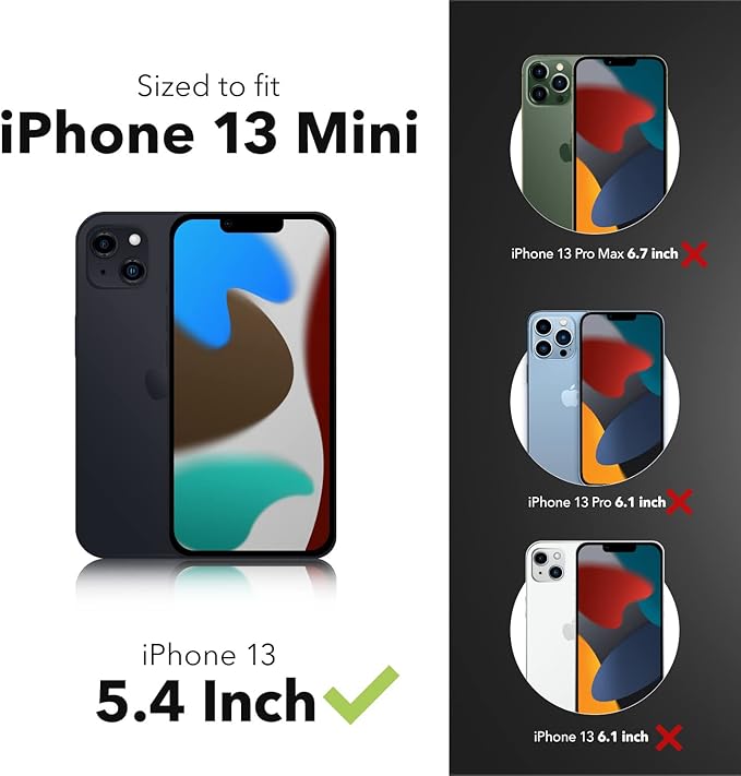 ZAGG InvisibleShield Glass Elite VisionGuard - Impact Protection, Scratch Resistant, Fingerprint Resistant - Made for Apple iPhone 13 mini