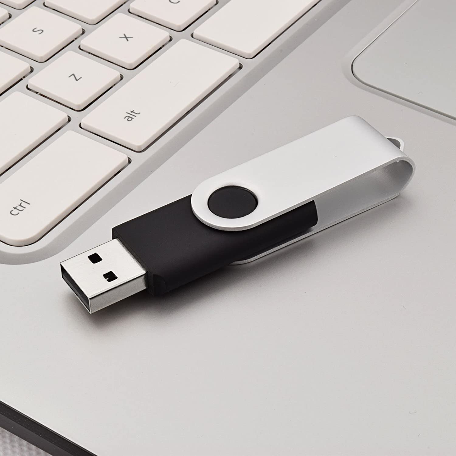 JUANWE 64GB USB Flash Drive 2 Packs, 2.0 Thumb Drive Foldable USB Storage Flash Drive Memory Stick with Lanyard Hole, Jump Drive Pen Drive Zip Drive Portable Flashdrive for PC/Tablet/Mac/Car, Black