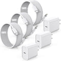 Fast Charger for iPhone 16/15 Charger,10FT Extra Long Fast Charging 3Pack USB-C Wall ChargerBlock USB C To USB C Fast Charging Cable Cord for iPhone 16 Pro Max/iPhone 15 Pro/15 Plus,iPad Pro/Air/Mini