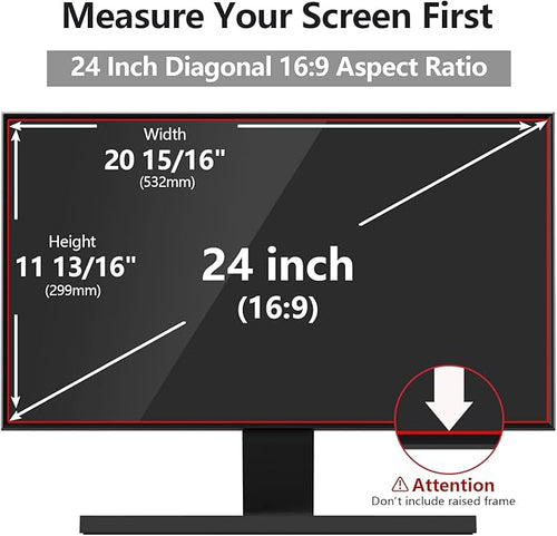24-Inch Computer Privacy Screen for 16:9 Monitor