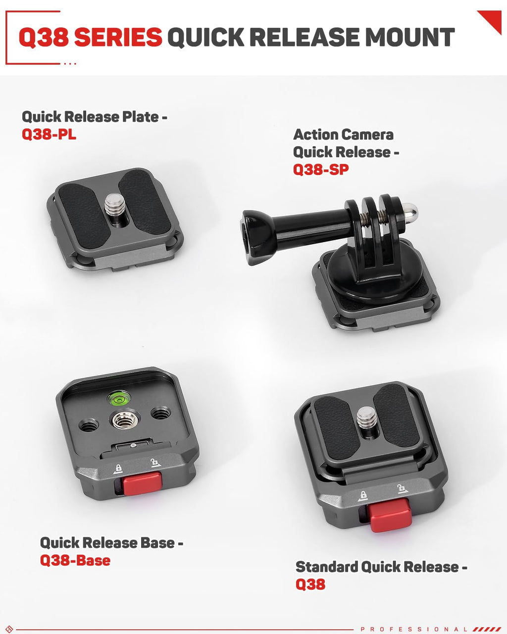 IFOOTAGE Q38 Quick Release Plate Camera Tripod Mount Adapter