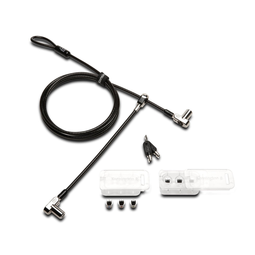 Kensington Universal 3-in-1 Keyed Cable Lock - Twin Lockheads for Laptops & Other Devices (K63380WW)