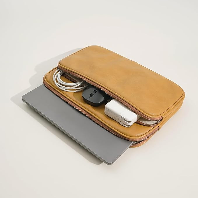 Laptop Sleeve Bag 13 Inch Compatible with 2024 MacBook Air 13 M3 M2 M1, New MacBook Pro 13 M2 M1, Dell XPS 13 Color Yellow