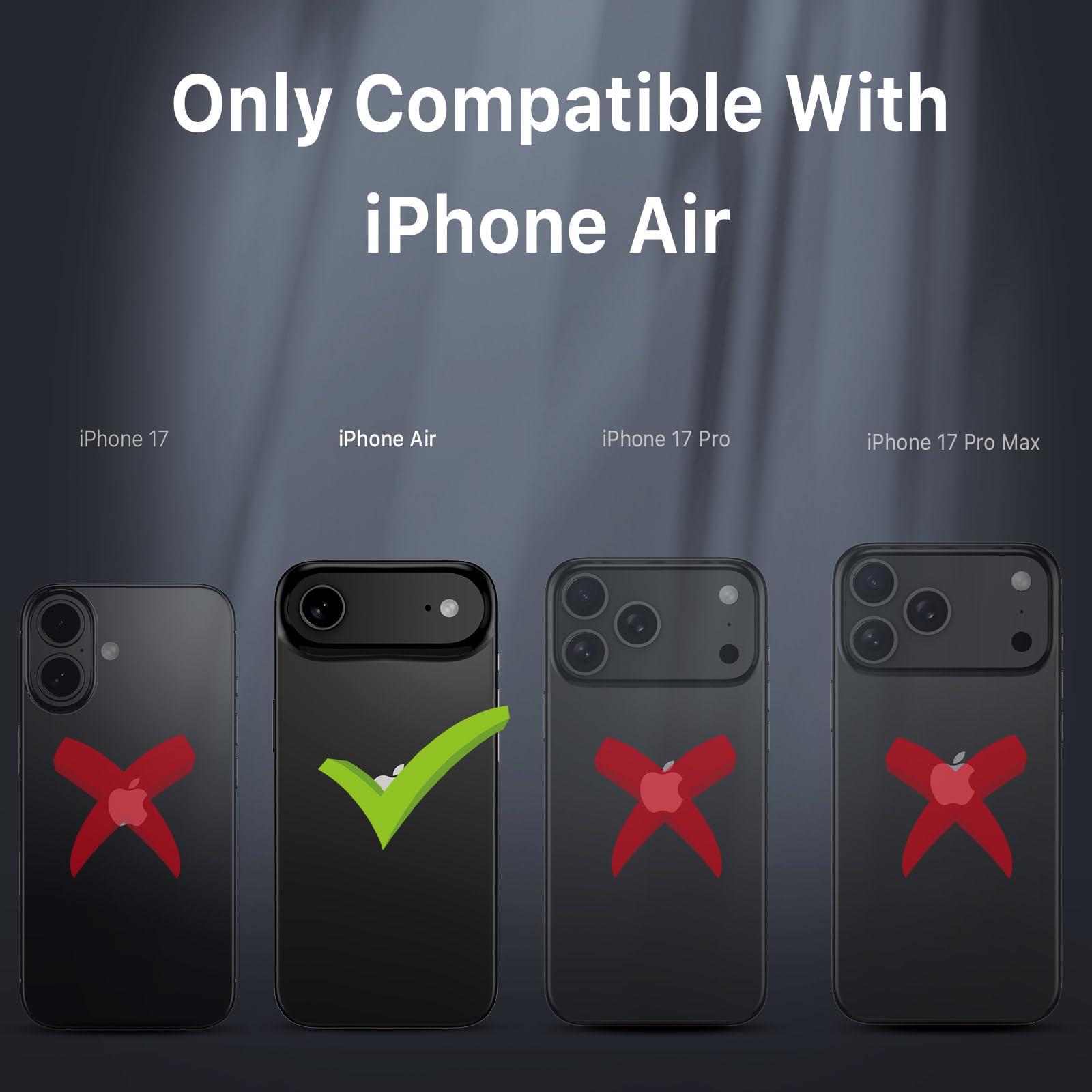 M MYBAT PRO for iPhone Air Case with Belt Clip Holster,[Compatible with Magsafe] w/Screen Protector,Anti-Drop,Shockproof,w 360°Rotating Kickstand,Heavy Duty Protection (Blue) (Blue)
