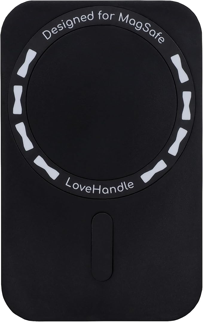 LoveHandle PRO MagSafe Compatible Magnetic Phone Grip w/Kickstand - Mount, Strap and Stand for Smartphone and Tablet - MagSafe Ring Included - Fits All Devices - Realtree Edge Camo