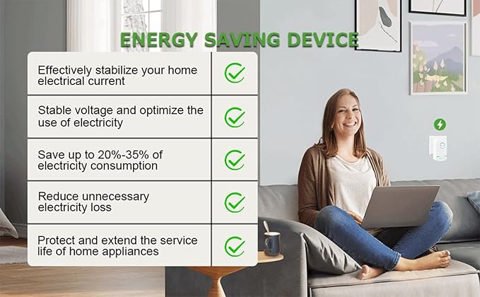 Elon-musk's Electricity Saving Box Stop Watt Stopwatt Energy Saving Device Save Energy Saving Device Energy Saving Power Strip for Home Office US Plug 90v-250v 30kw Rated Green (2PCS, Black)