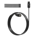 Adoreen Ultra-Thin Slim Digital Optical Audio Cable 50FT, Fiber Optic SPDIF Toslink Cord Gold-Plated High-Speed Flexible & Durable for TV Soundbar Home Theater Game Console PS4 Xbox Samsung +Ties