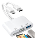 SD Card Reader for iPhone, iPad, Memory Card Readers for Camera Adapter