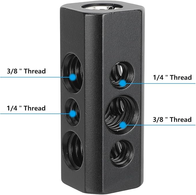 CAMVATE Accessory Mount Adapter with 1/4"-20 & 3/8"-16 Threads - 3633