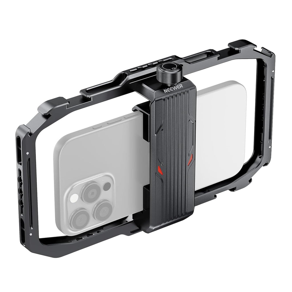 NEEWER Universal Phone Cage Video Rig with Bluetooth Shutter Side Handle
