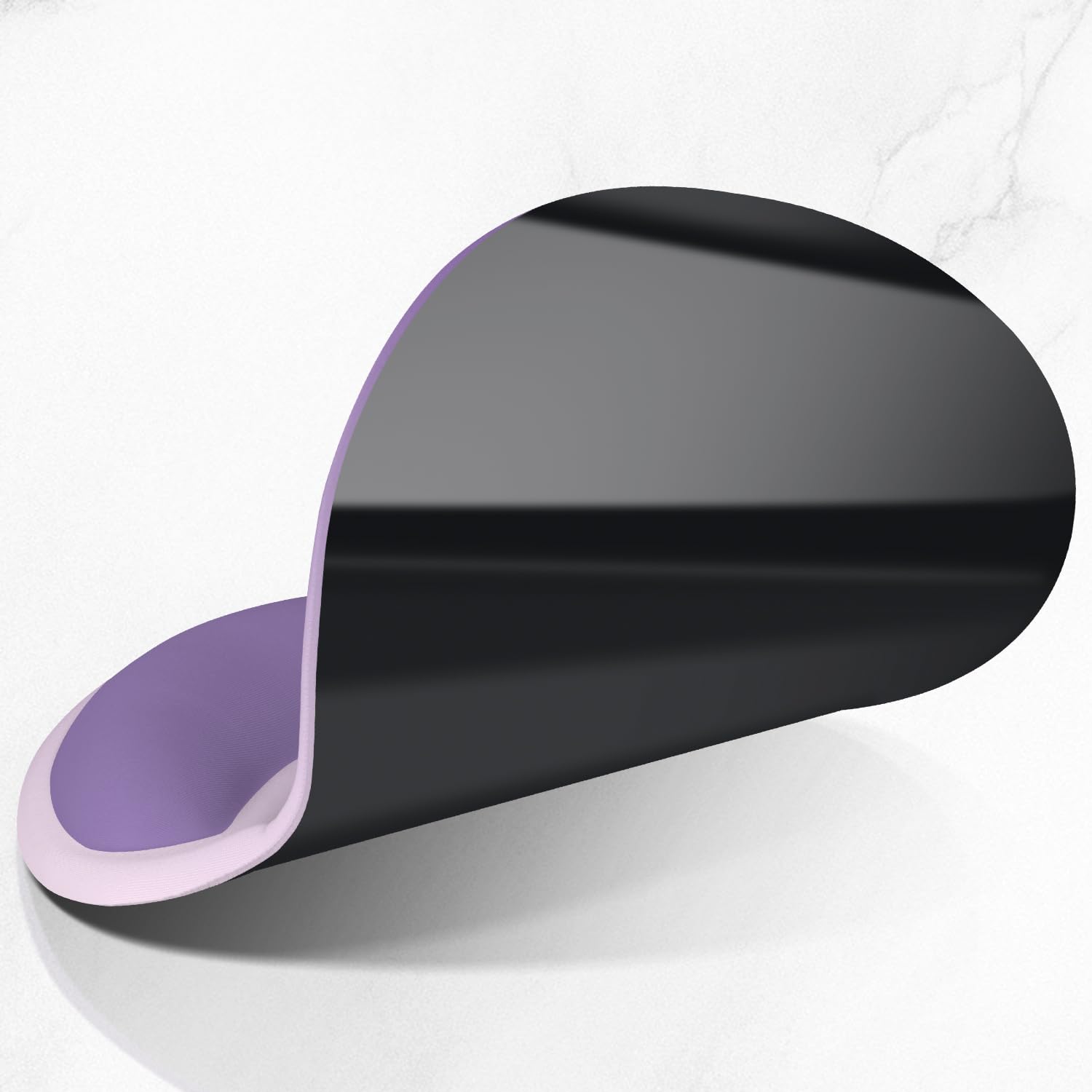 ITNRSIIET Ergonomic Mouse Pad with Comfort Gel Wrist Rest, Non-Slip PU Base, Smooth Textured Surface, Reduces Hand Fatigue & Wrist Pain, 8.7 x 7.2 Inch for Office Gaming Home, Lavender Fade