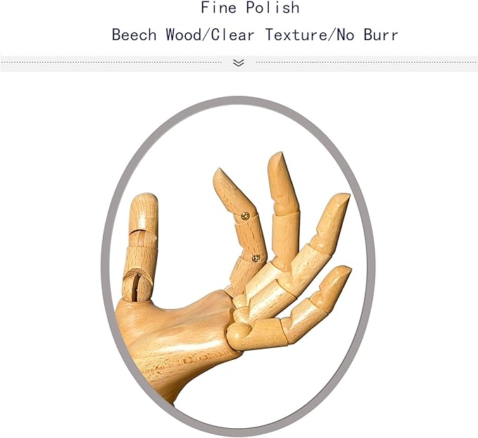 Mannequin Hand, Cell Phone Stand,Phone Holder,Phone Stand for Desk,maniquin Wooden Hand,poseable Figure,Wood Hand,Cell Phone Stand,Female Hand of Left for Mobile Phone.