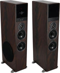 Rockville TM80D Powered Home Theater Tower Speaker System, Dark Wood, 800W, 8" Subwoofers, Bluetooth, USB/SD Playback, FM Radio, Remote Control, Karaoke Ready, Perfect for Home Entertainment