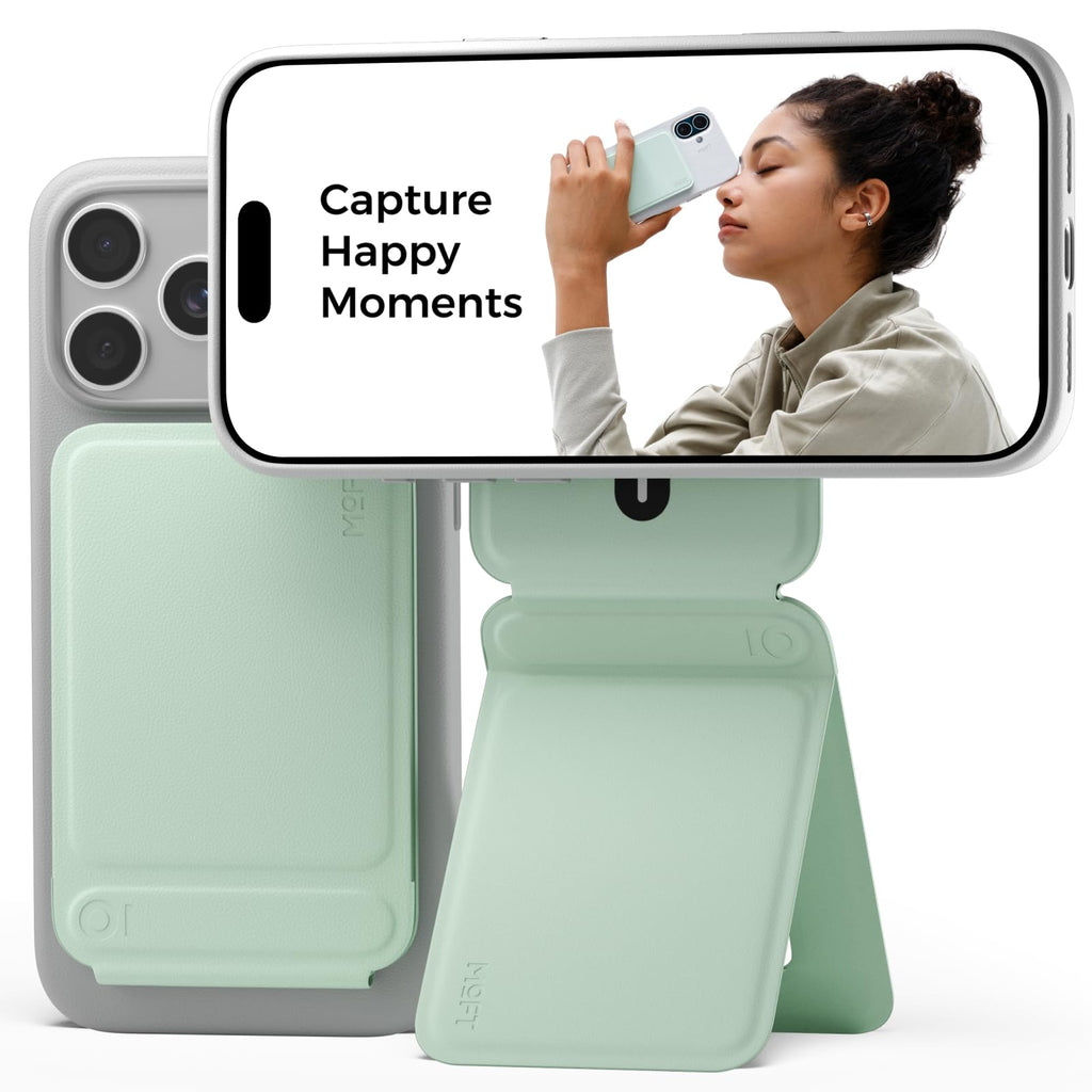 MOFT Phone Tripod Stand & Wallet, NFC Card Holder, Hold 1-2 Cards