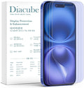 3-Pack Anti-Blue Light Matte Screen Protector For iPhone 16 [Support Fingerprint Unlock] Anti-Glare, Anti-Fingerprint [Eye Protection] Bubble-Free Installation with Alignment Jig