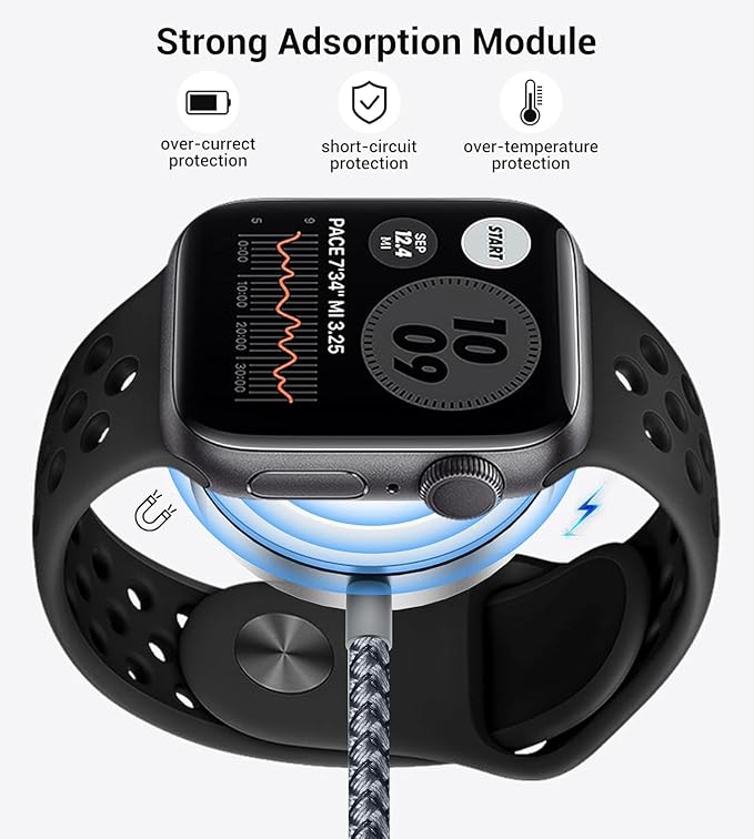 Temdan for Travel Essentials,3 in 2 USB C Cable for Apple Watch Charger/iPhone 16 Charger/Lightning,Multi Charging Cable Cord,Vacation Camping Essentials,Portable Designed for iWatch &iPhone 16-12-4FT