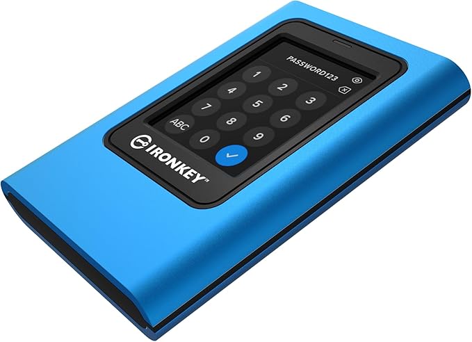 Kingston IronKey Vault Privacy 80 7.6TB External SSD | FIPS 197 | XTS-AES 256GB Encrypted | Touch Screen PIN | Secure Data Protection | IKVP80ES/7680G