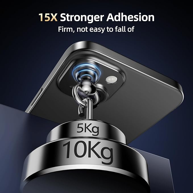 Compatible with iPhone 15/iPhone 14/iPhone 14 Plus/iPhone 15 Plus Camera Lens Protector, [Case-Friendly][Strong Adsorption][AR Anti-Reflection] Tempered Glass Full Coverage,Black