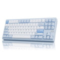 OOCTPK Chilkey ND TKL Aluminum Mechanical Keyboard, 87 Keys Tenkeyless Wireless Gaming Keyboard, Tri-Mode BT5.3/2.4GHz/USB-C PBT Keycaps Hot Swappable Custom Key Board for Windows Laptop Office PC