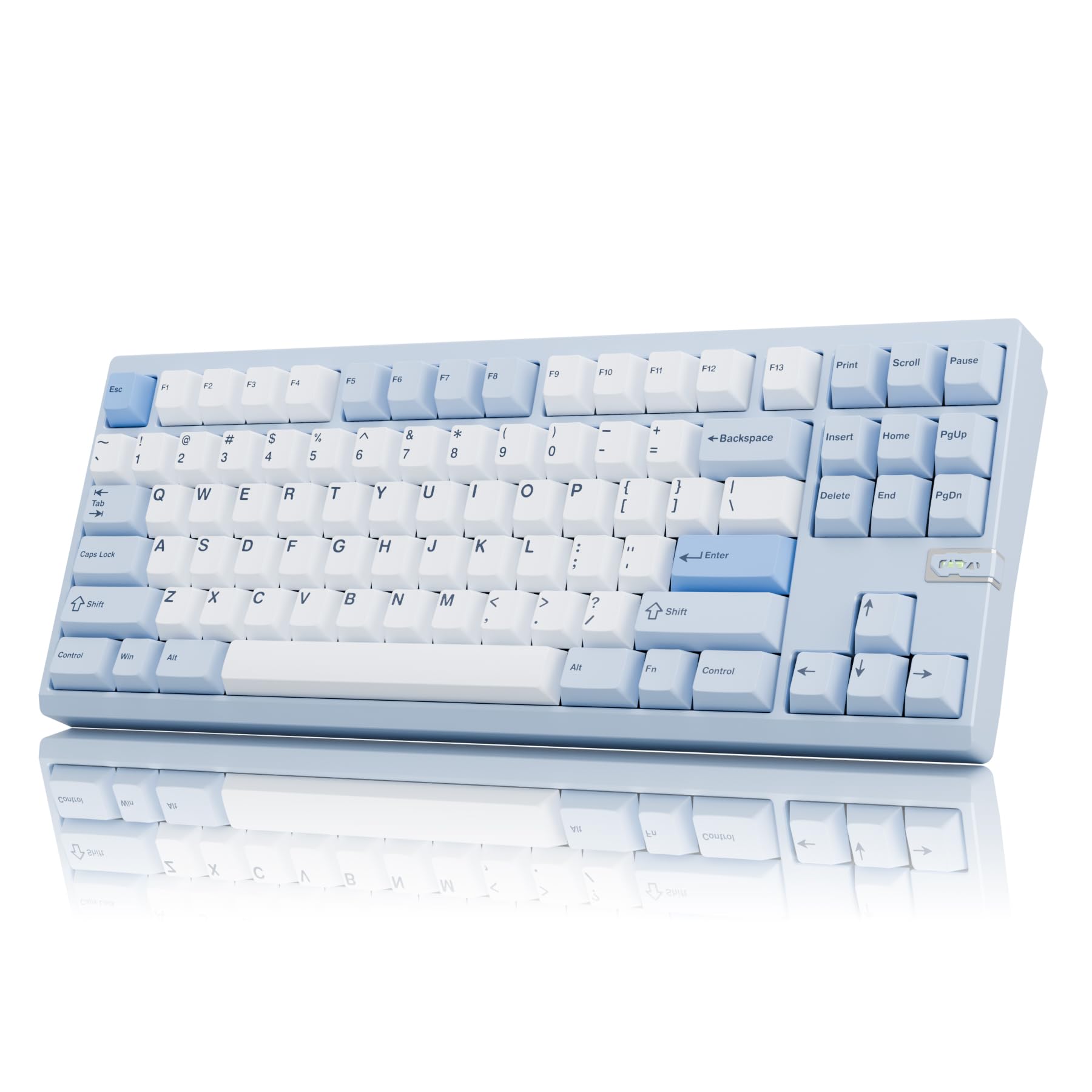 OOCTPK Chilkey ND TKL Aluminum Mechanical Keyboard, 87 Keys Tenkeyless Wireless Gaming Keyboard, Tri-Mode BT5.3/2.4GHz/USB-C PBT Keycaps Hot Swappable Custom Key Board for Windows Laptop Office PC